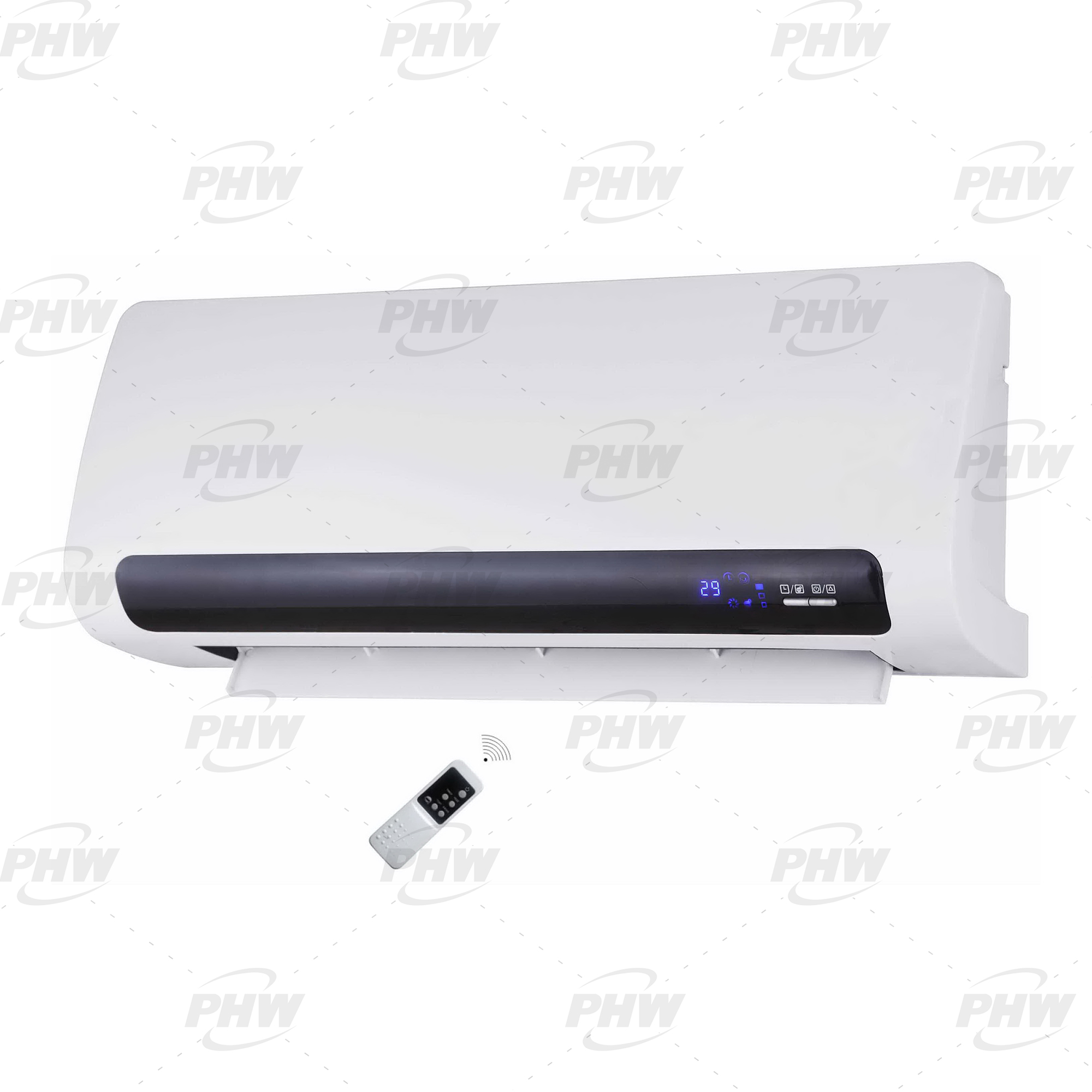 Wall-Mounted PTC Space Heater with Remote Control