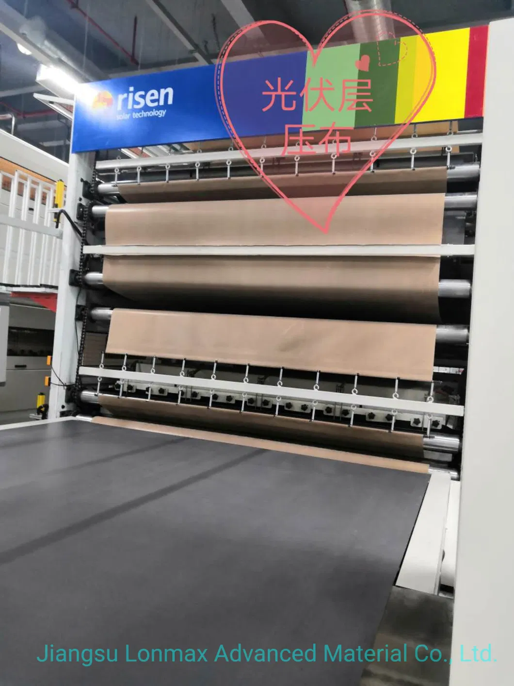 PTFE fiberglass fabric in industrial solar lamination process