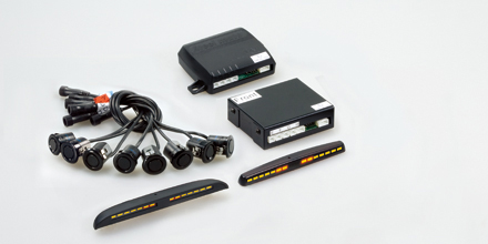 Front and Rear Parking Sensor System with LED Display