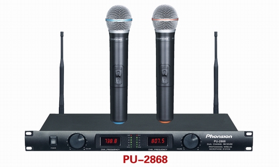 Dual Channel UHF Wireless Microphone System