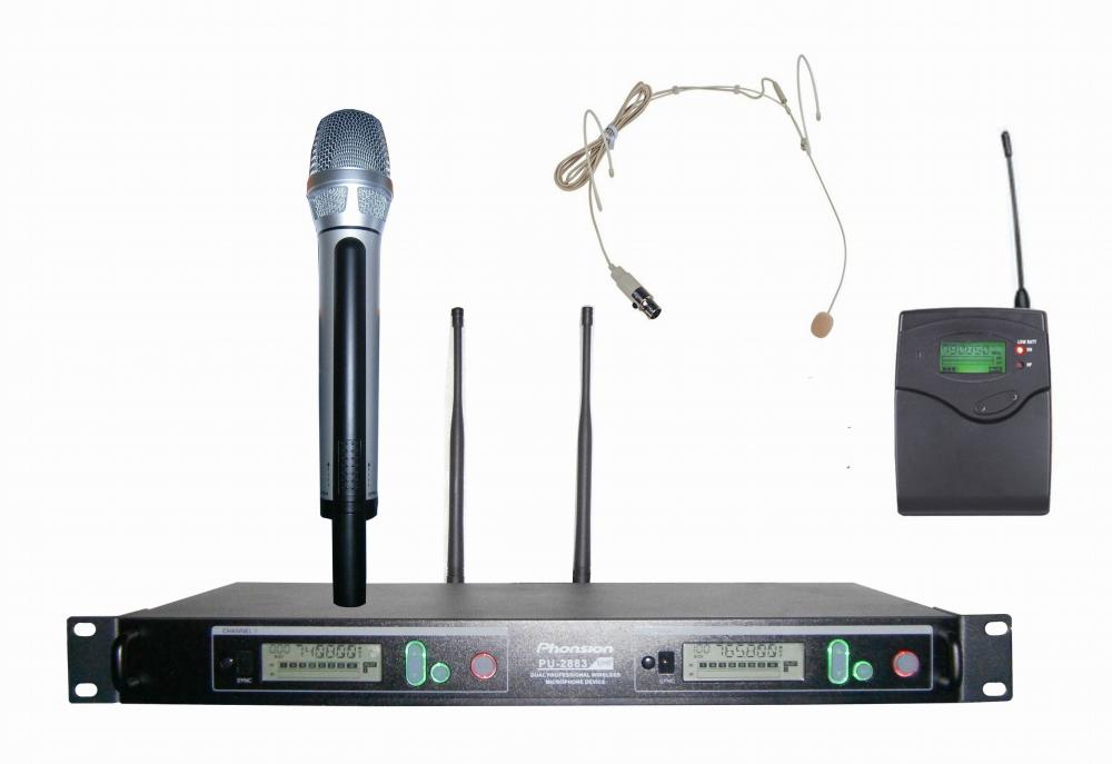 Dual Channel UHF Wireless Microphone System