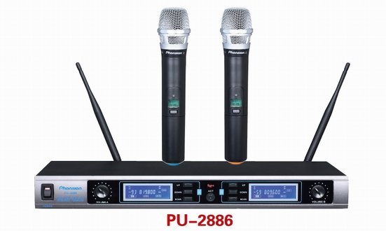 Dual-Channel UHF Wireless Microphone System