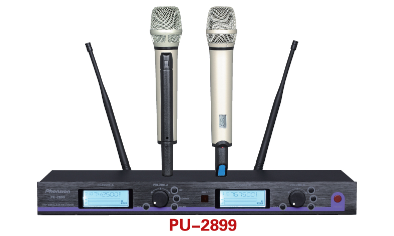 UHF Dual-Channel Wireless Microphone System