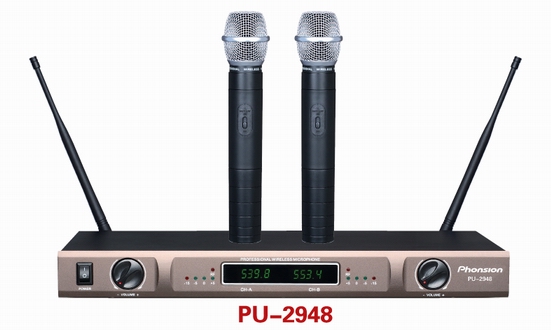 UHF Wireless Dual Microphone System