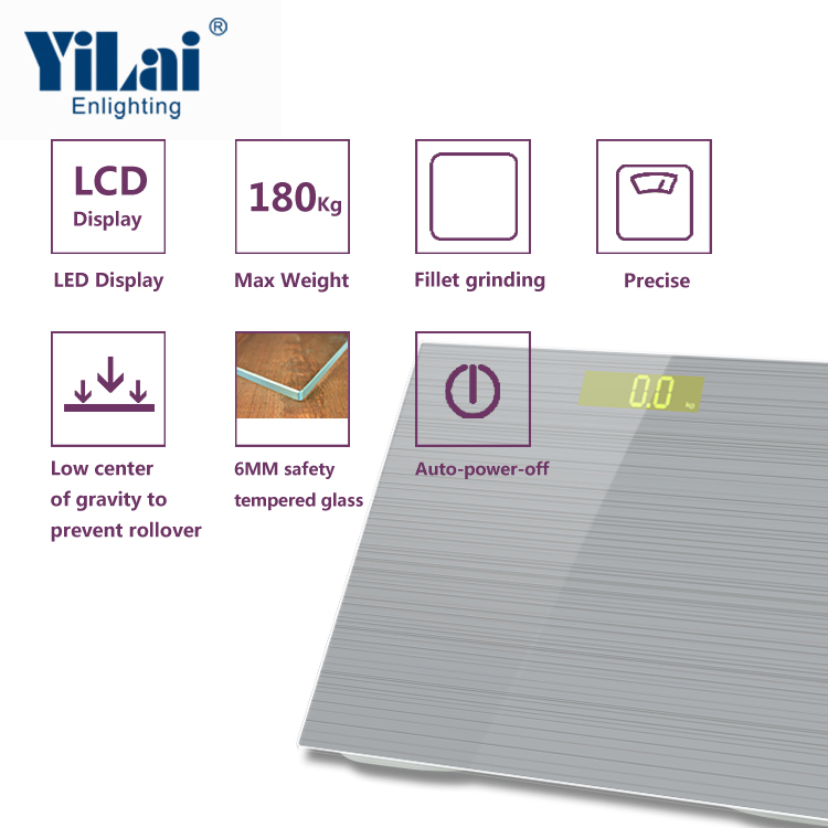 Pulling glass 180kg body scale with LCD - Image 3