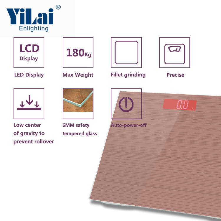 Pulling glass 180kg body scale with LCD - Image 2