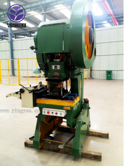 Mechanical punch press unit with heavy-duty frame