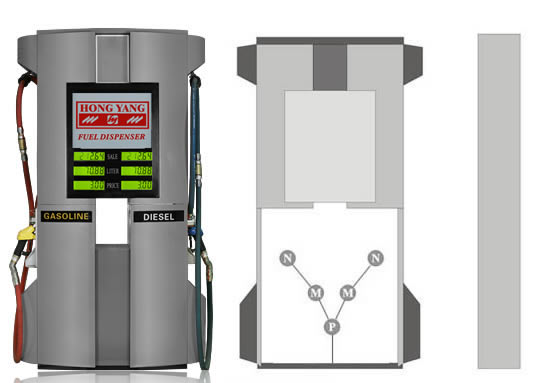 Fuel Dispenser with Dual Hose