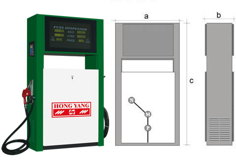 Fuel Dispenser Unit with Electronic Display