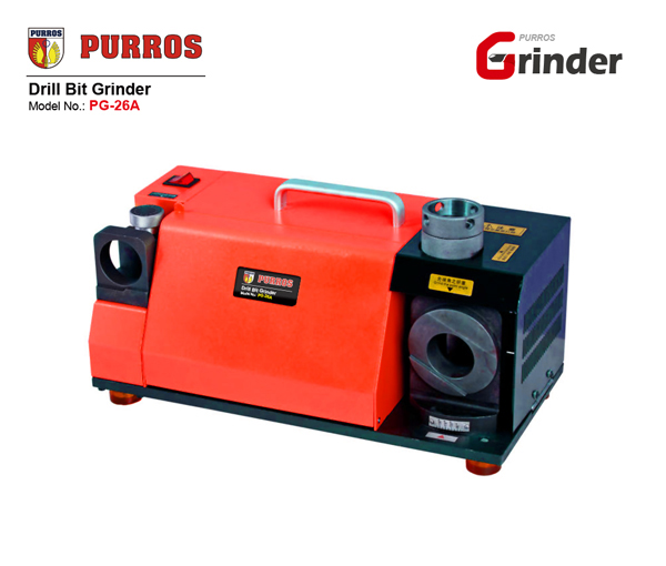 Portable twist drill bit sharpener unit
