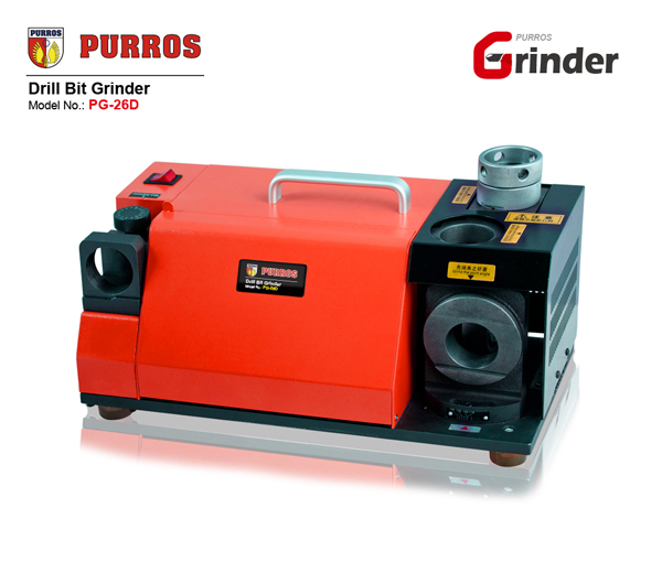 Portable twist drill bit re-sharpening machine unit