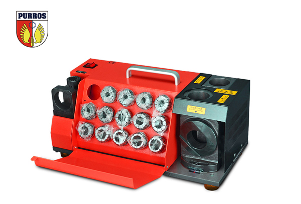 Close up view of the drill grinder control system