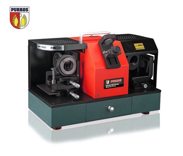 Close up of the grinding machine unit