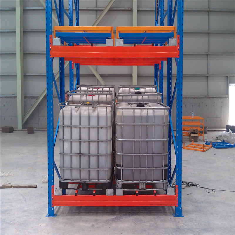 High-Density Push Back Pallet Racking System