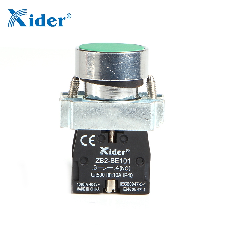 Green Push Button Switch for Industrial Control