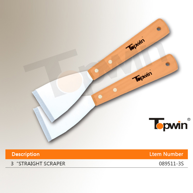 Stainless Steel Putty Knife with Wooden Handle