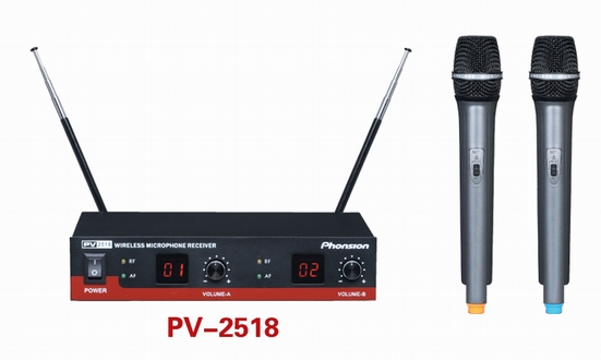 Dual Channel VHF Wireless Microphone System