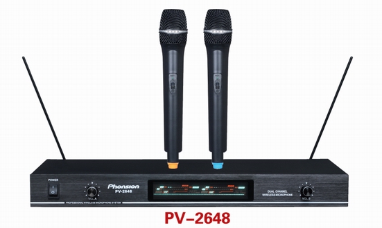 Dual-Channel Wireless Handheld Microphone System