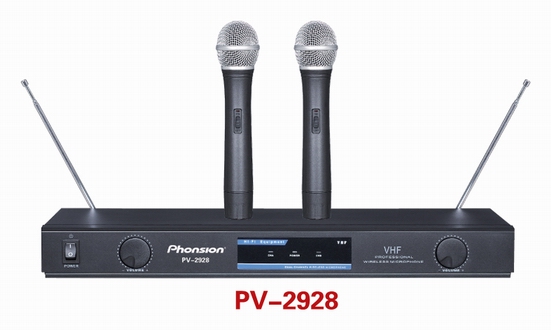 Dual-Channel VHF Wireless Microphone System