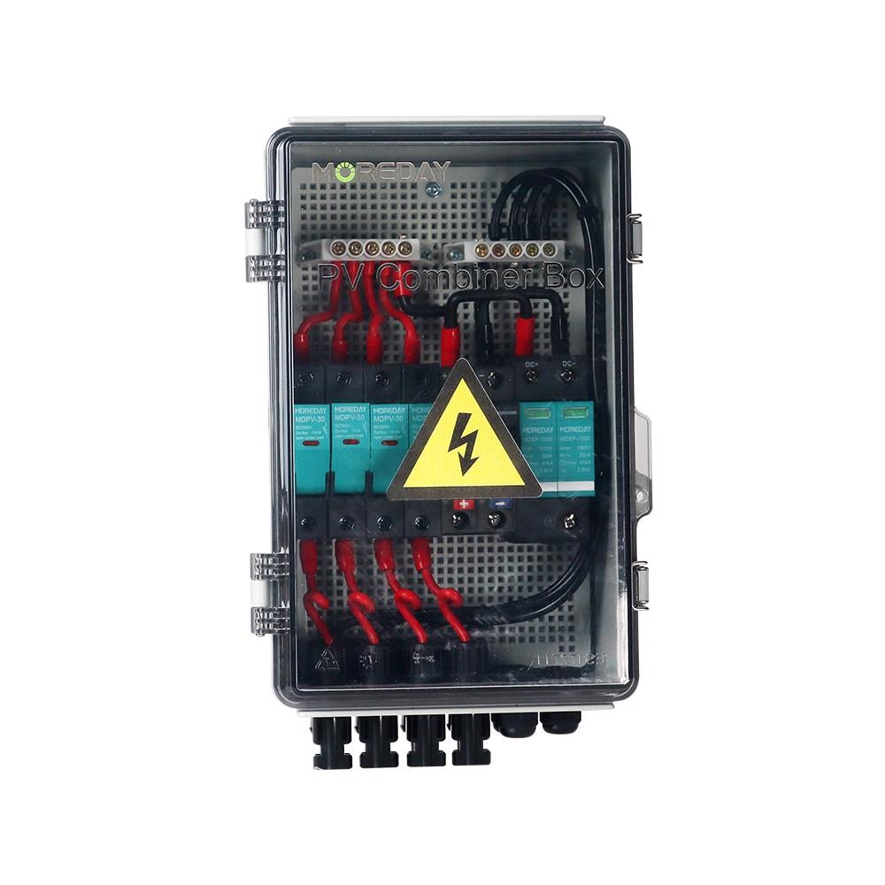 PV Combiner Box with 4 String AC DC Combiner Box Solar 500V 4-1 PV Combiner Box 4 String - Image 3