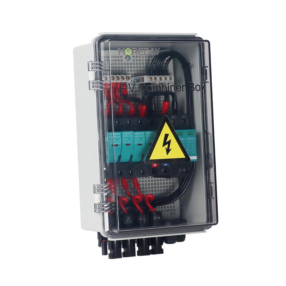 PV Combiner Box with 4 String AC DC Combiner Box Solar 500V 4-1 PV Combiner Box 4 String - Image 2