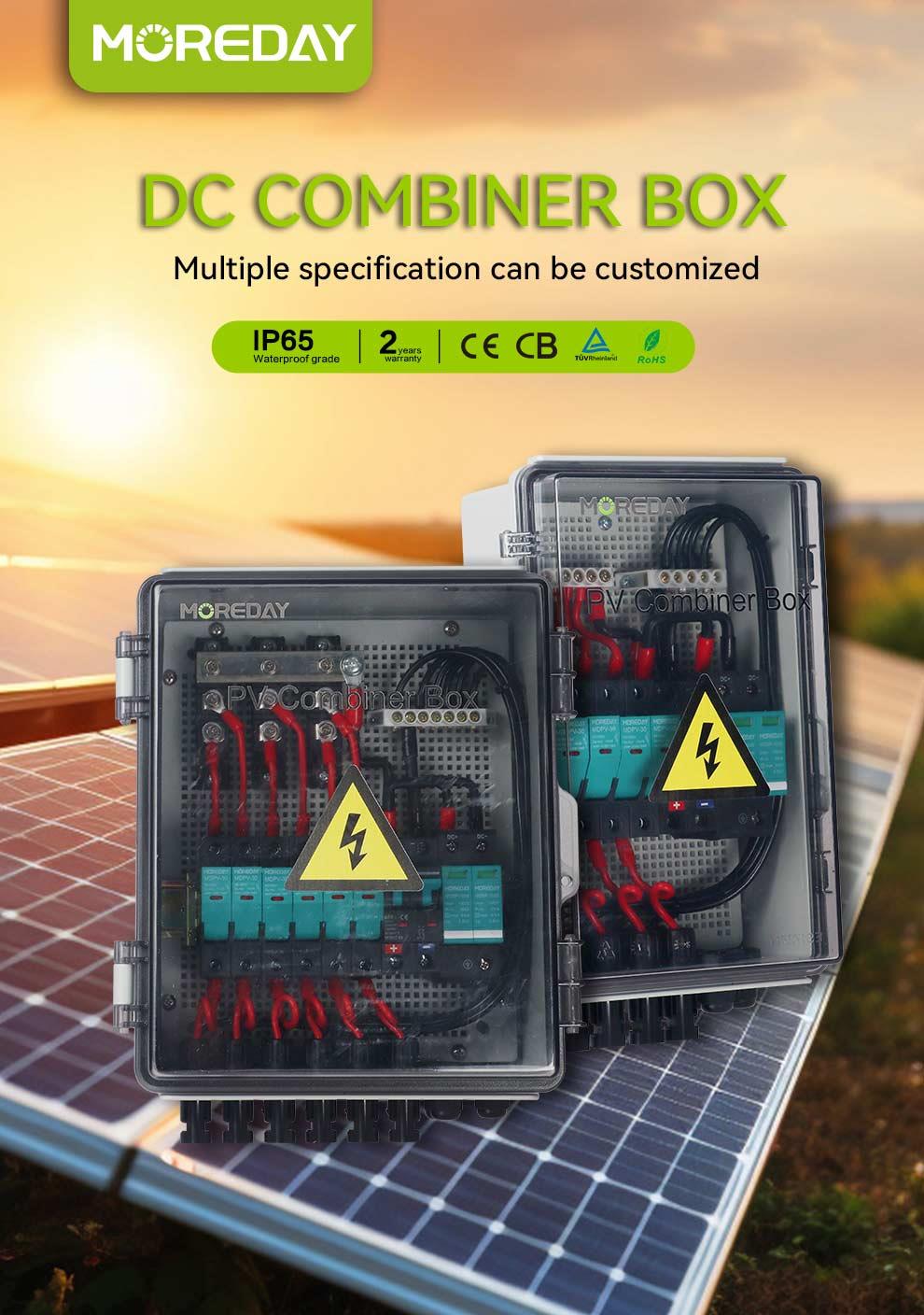 PV combiner box exterior view