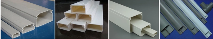 Diagrammatic representation of the PVC extrusion line components.