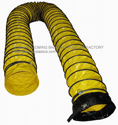 PVC flexible ventilation ducting with black sleeve and buckle - Image 4