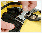 PVC flexible ventilation ducting with black sleeve and buckle - Image 2