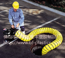 PVC Flexible Ventilation Duct with Black Sleeve and Buckle