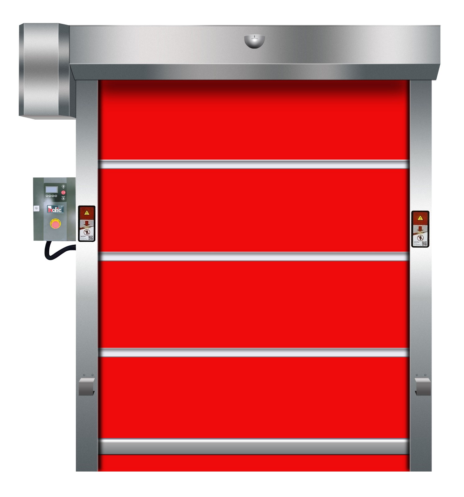 PVC high speed spiral door used in Logistics - Image 3