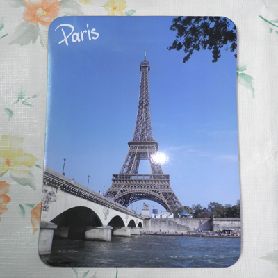 Paris-Themed PVC Mouse Pad