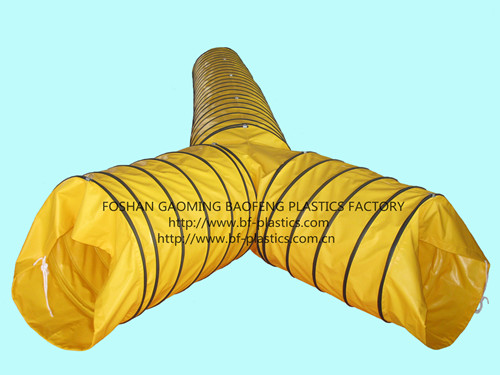 PVC Spiral Y-Junction Ventilation Duct