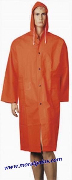 Waterproof PVC/Polyester Raincoat