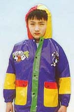 Children's Colorful PVC Raincoat