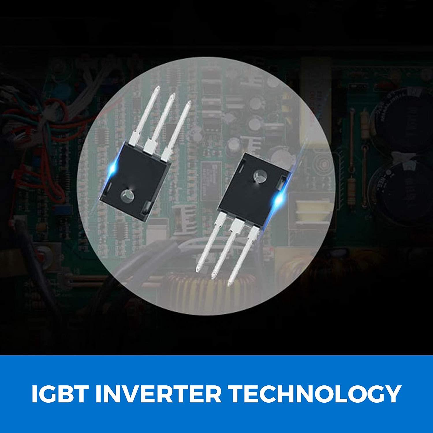 Diagram showing internal IGBT inverter technology components