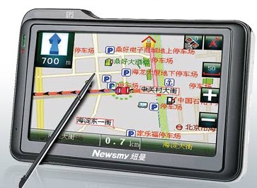 Portable GPS Navigation Device with Touchscreen