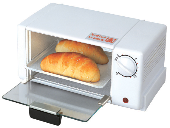 Compact Electric Toaster Oven with Timer