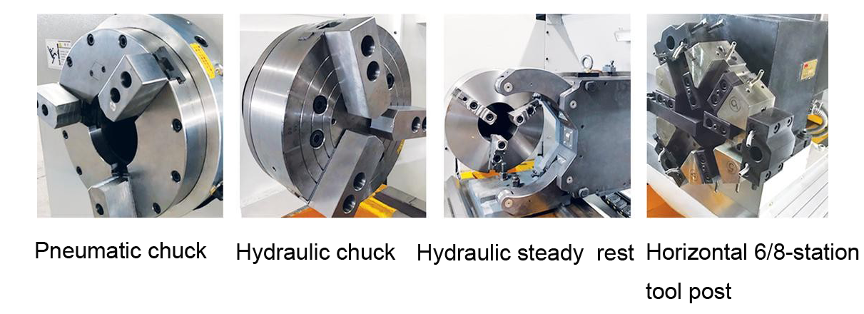 Optional configurations and accessories for CNC pipe thread lathe
