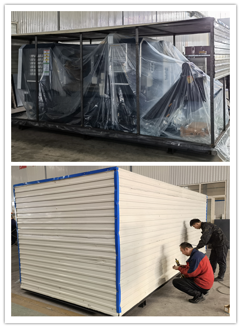 Machine packaging and shipping preparation