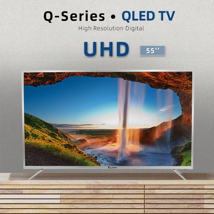 55-inch QLED UHD television front view