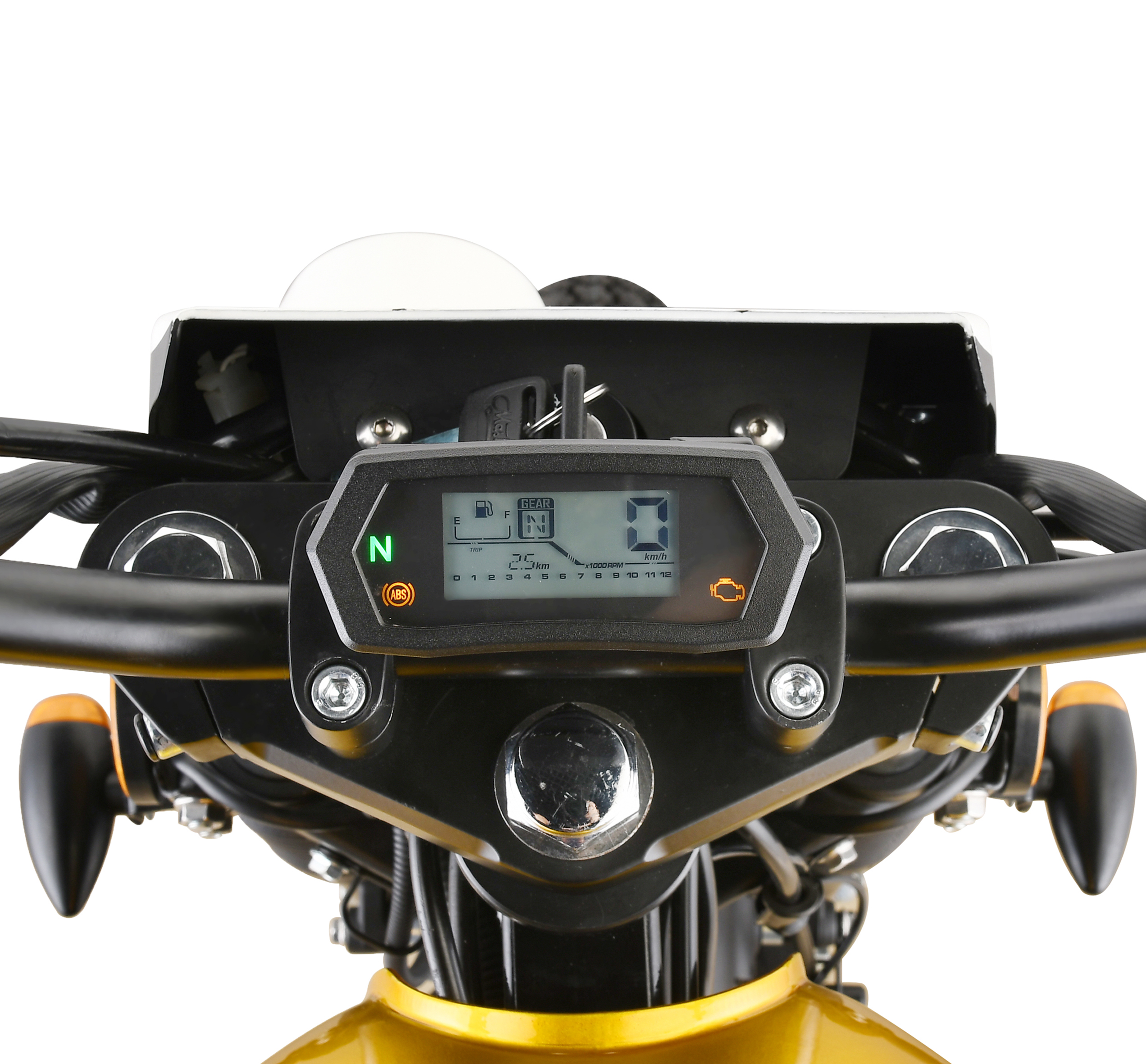 Digital instrument panel close-up