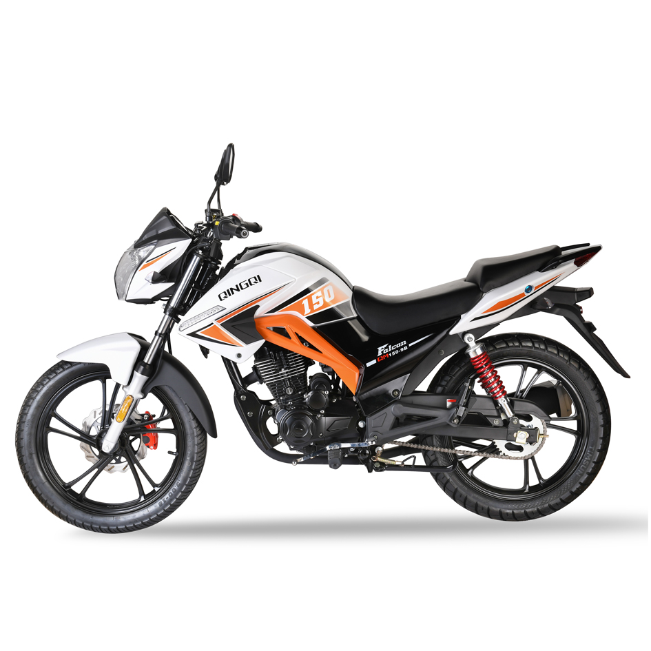 Full side view of the motorcycle