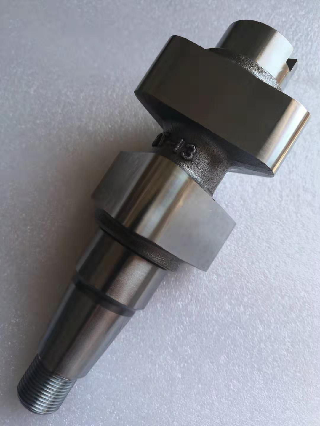 High-performance fuel pump camshaft detailing lobes and bearing surfaces