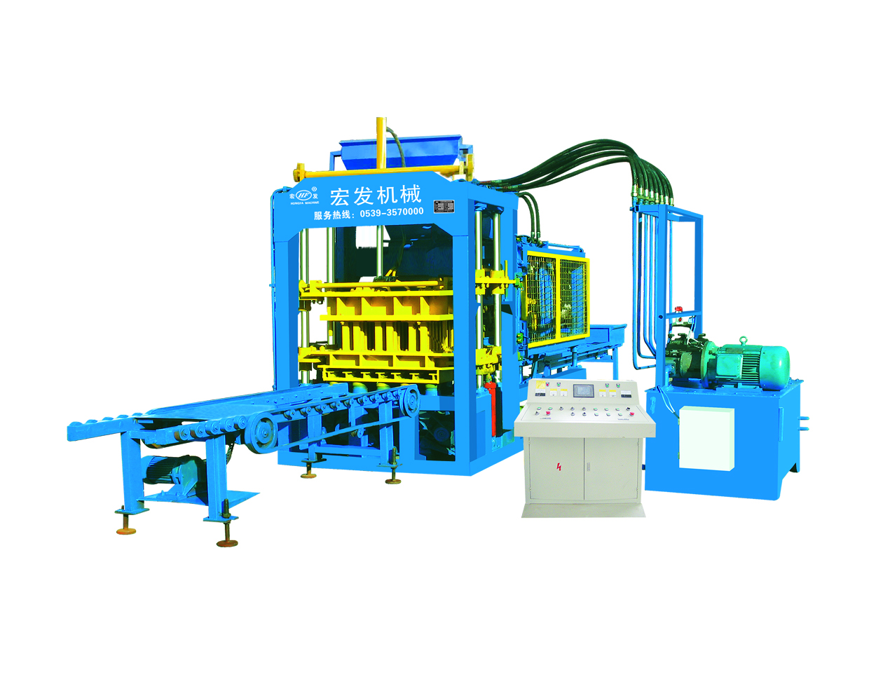 QT6-15 Concrete block making machine and interlocking brick machine with cheap price - Image 3