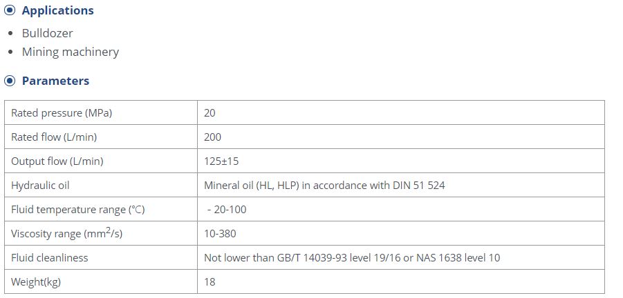 Technical specification and application overview for the KJV20 Hydraulic Quick Drop Valve