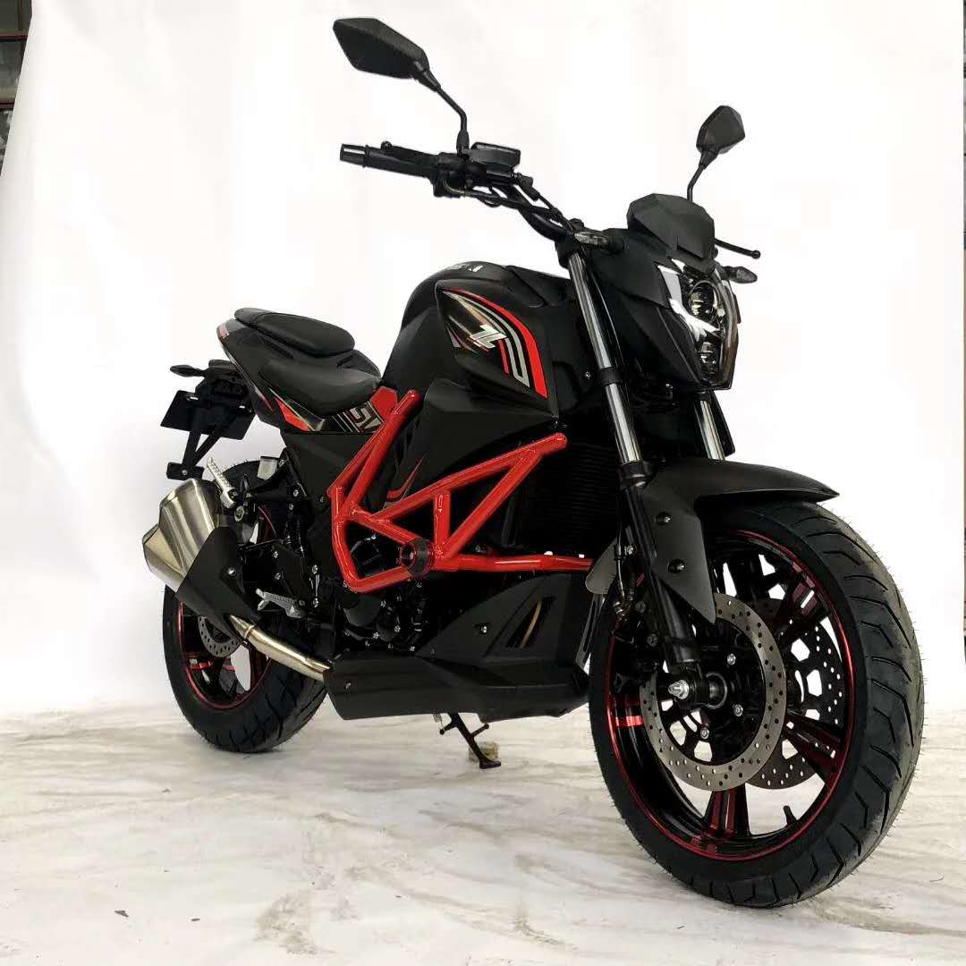 High-Performance Racing Motorcycle with Integrated Crash Bars