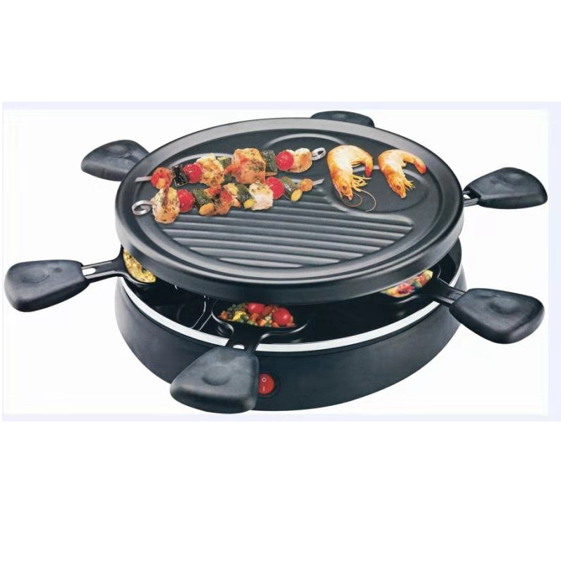 Electric Raclette Grill with Non-Stick Surface