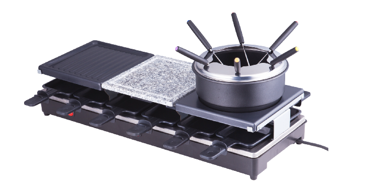 Raclette Grill Fondue Set