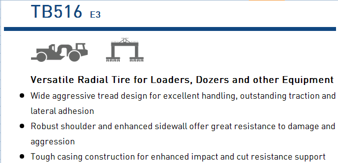 Close up view of the radial tire tread pattern and sidewall